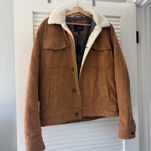 Lucky Brand Tan Jacket with Sherpa Lining